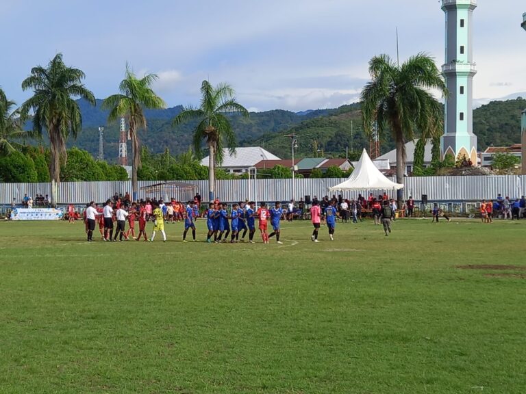 Porprov IV Sulbar, Kesebelasan Mamuju Unggul Tipis Lawan Mateng 4-3