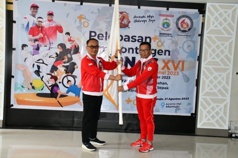 Pelepasan Atlet Menuju Popnas, Pj Gubernur Sulbar Motivasi Atlet Jaga Sportifitas , Harumkan Nama Sulbar