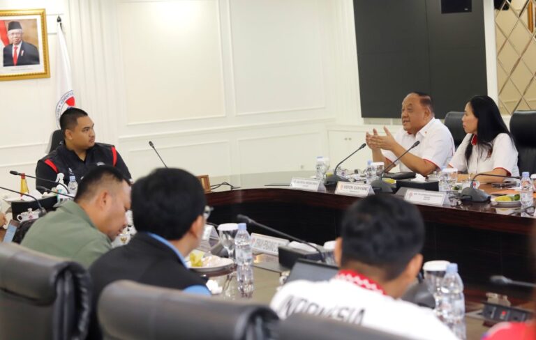 Ketum KONI Pusat Sampaikan Kesiapan PON XXI Aceh-Sumut 2024 kepada Menpora Dito