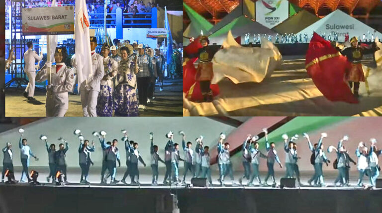 Jokowi Buka PON XXI Aceh-Sumut, Kontingen Sulbar Ikut Meriahkan Parade Defile