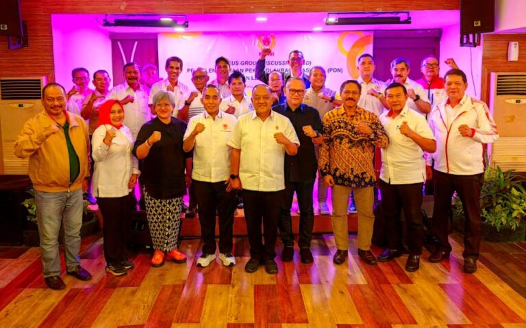 KONI Pusat Bersama KONI Provinsi dan Akademisi Keolahragaan Tuntaskan FGD Hasilkan Rumusan PON yang Lebih Baik