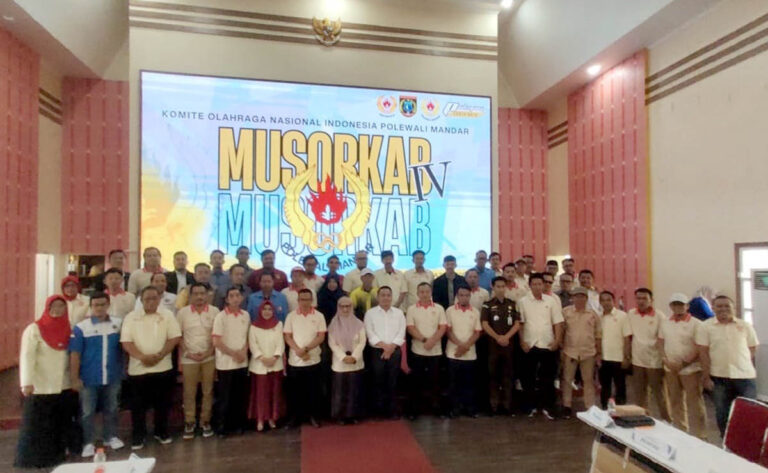 KONI Sulbar Hadiri Musorkab Polman, Andi Mappangara Resmi Jadi Ketua KONI Polman